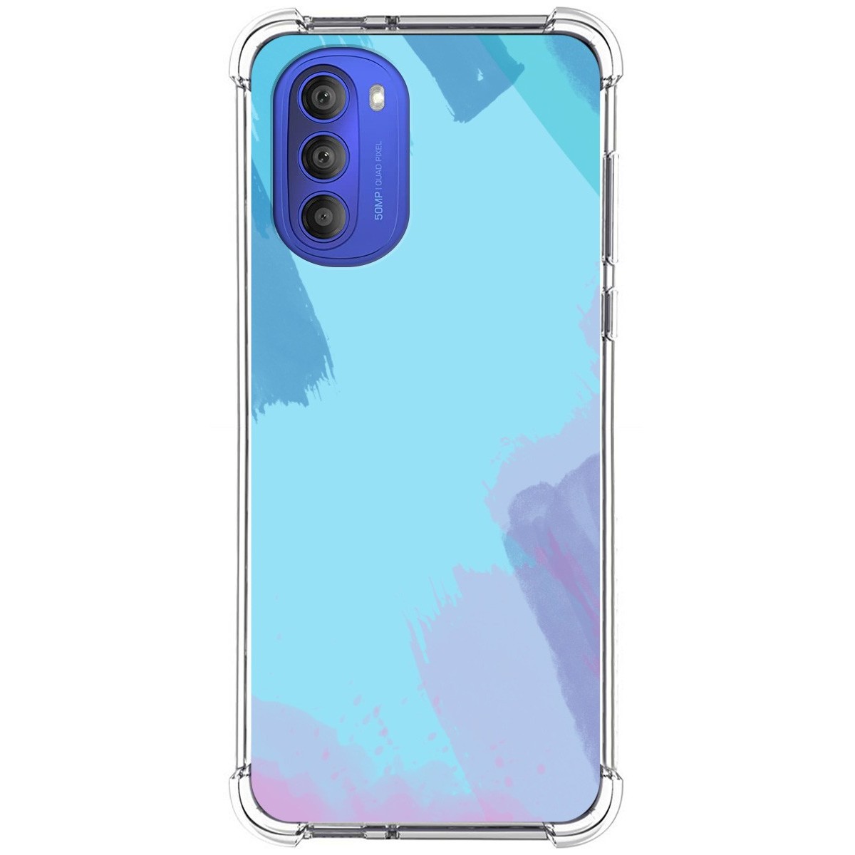 Funda Silicona Antigolpes para Motorola Moto G51 5G diseño Acuarela 10 Dibujos