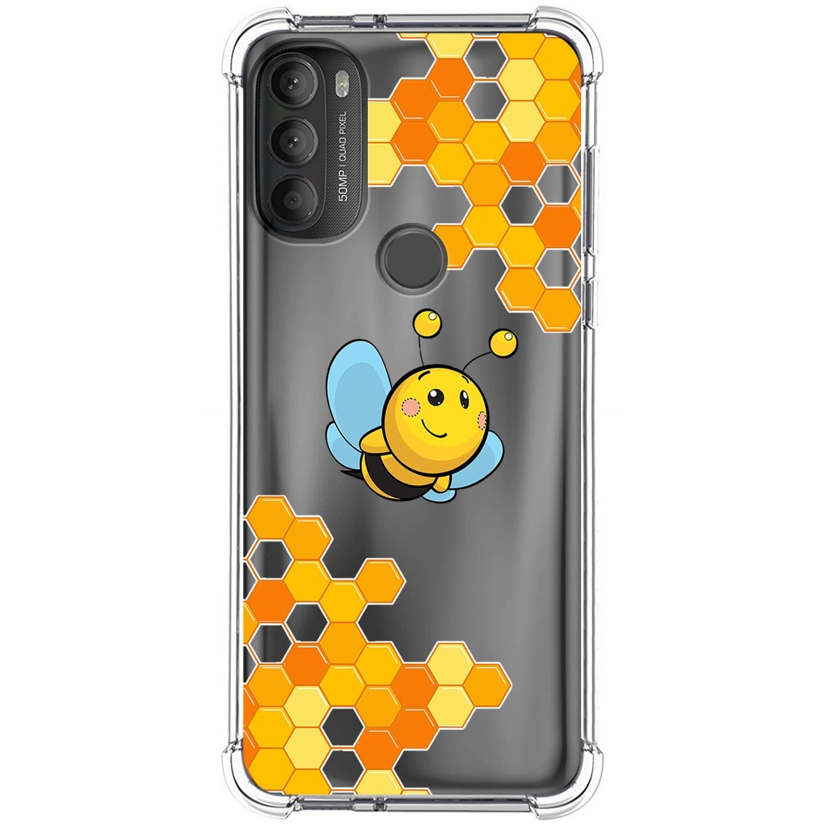 Funda Silicona Antigolpes para Motorola Moto G71 5G diseño Abeja Dibujos