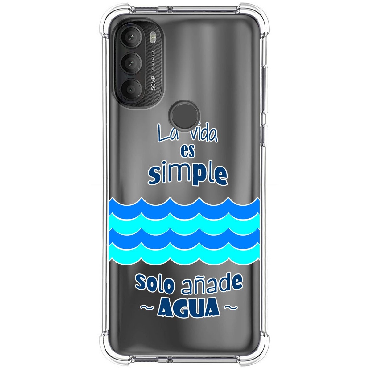 Funda Silicona Antigolpes para Motorola Moto G71 5G diseño Agua Dibujos