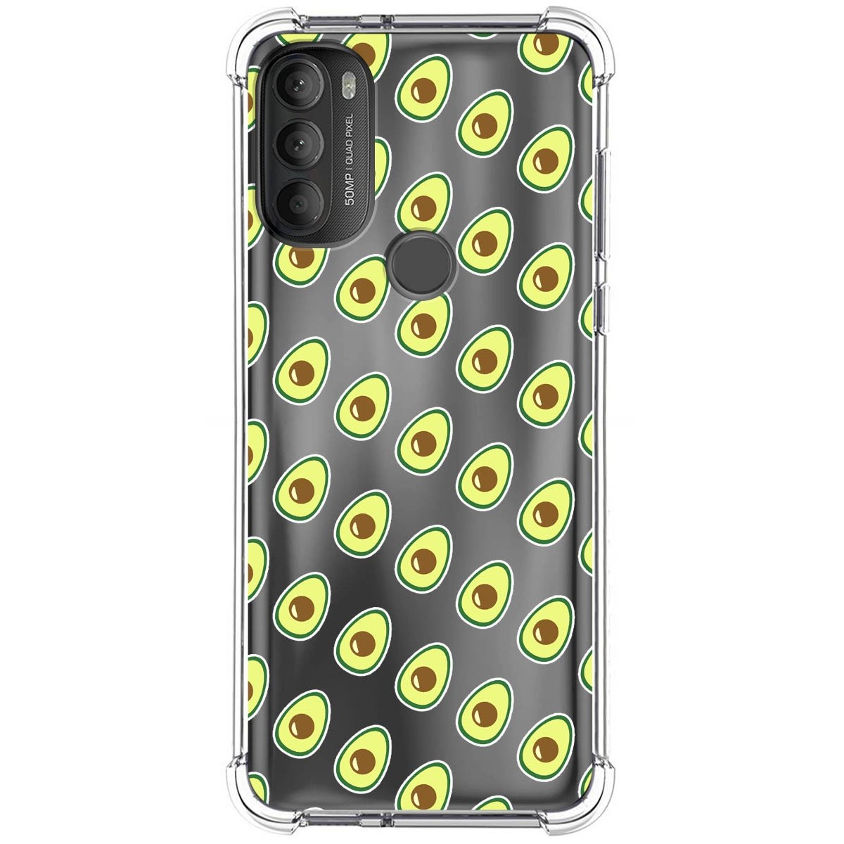 Funda Silicona Antigolpes para Motorola Moto G71 5G diseño Aguacate Dibujos