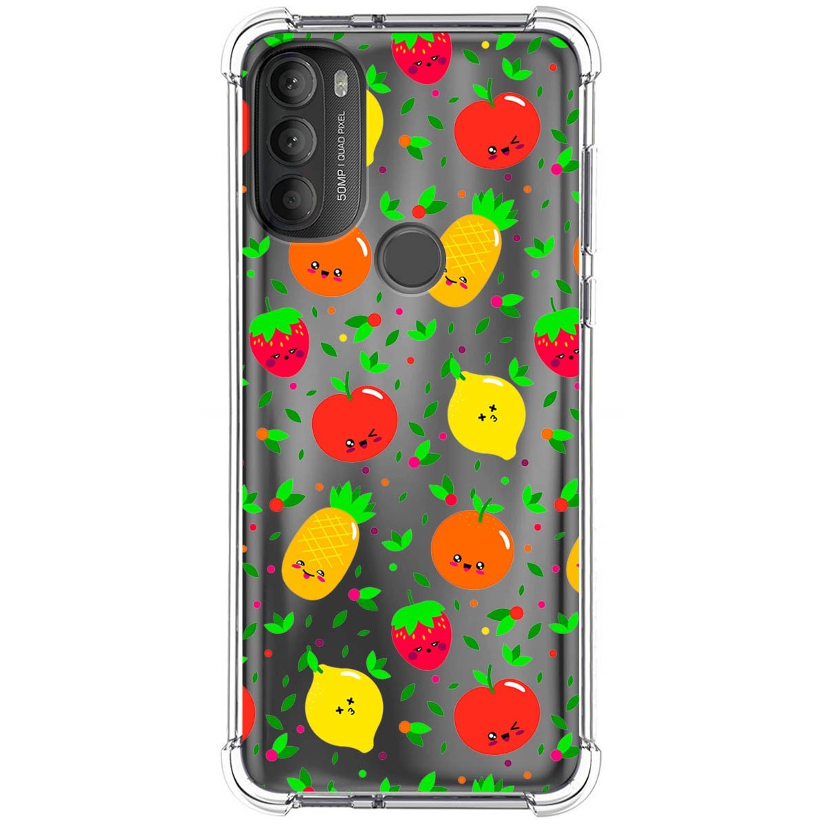 Funda Silicona Antigolpes para Motorola Moto G71 5G diseño Frutas 01 Dibujos