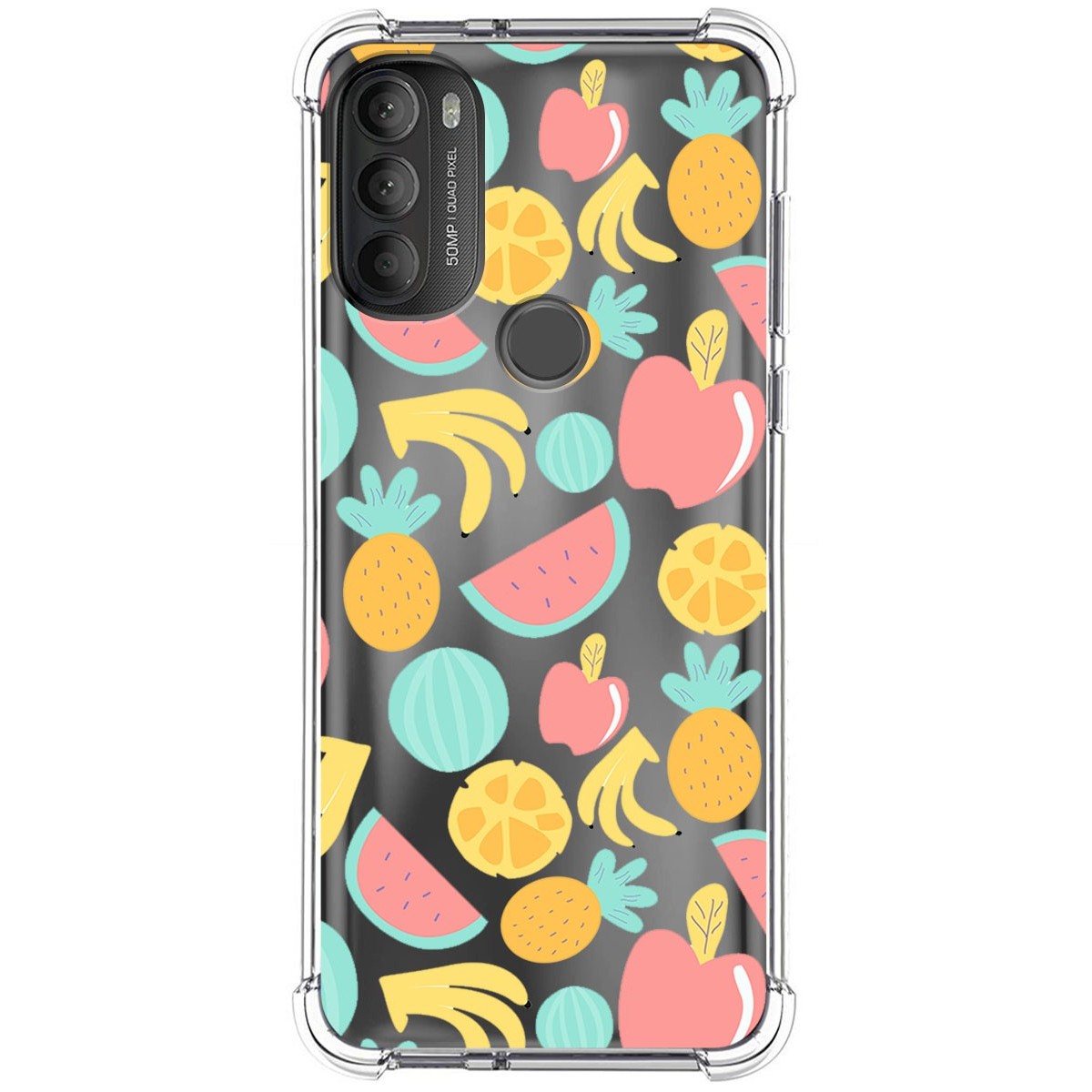 Funda Silicona Antigolpes para Motorola Moto G71 5G diseño Frutas 02 Dibujos