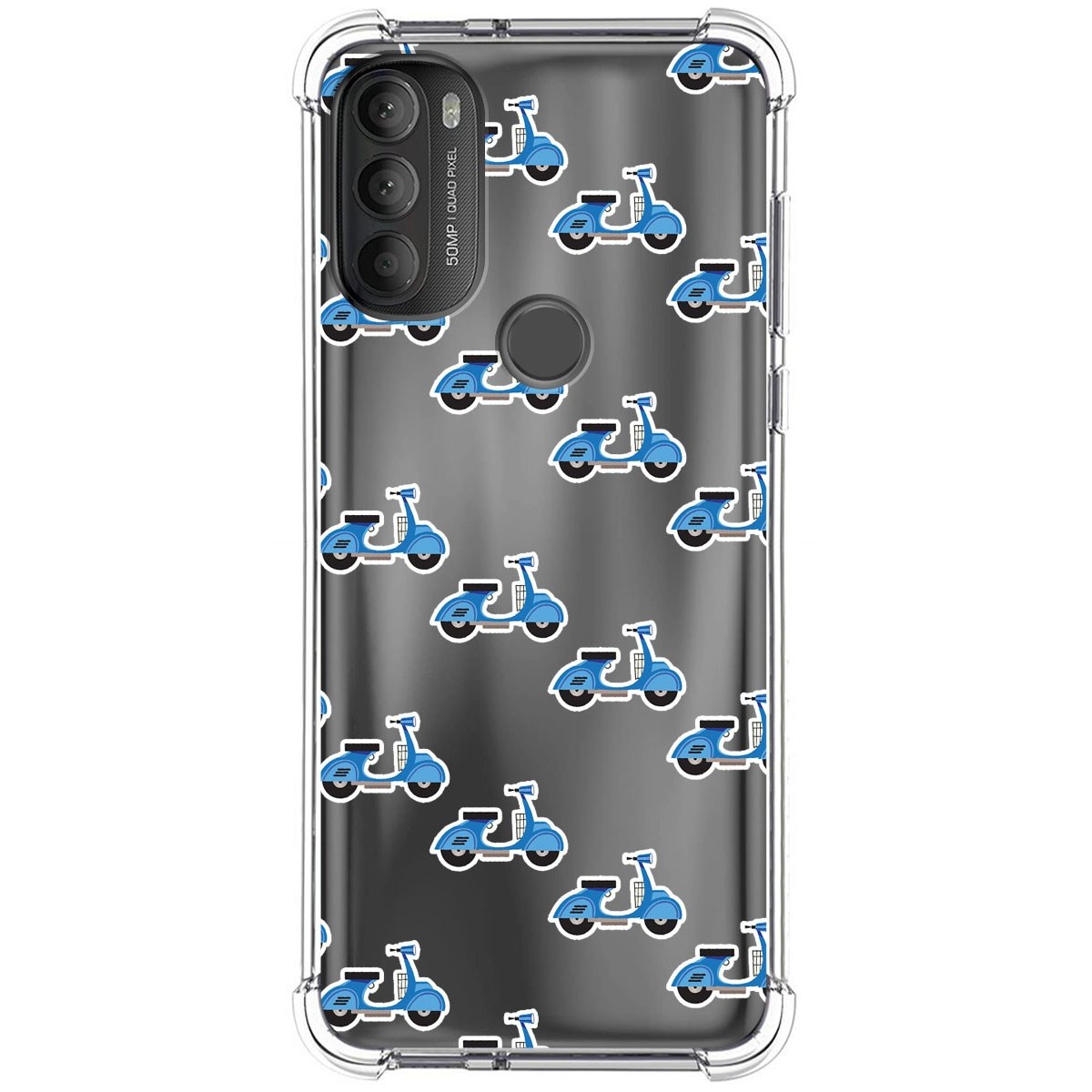 Funda Silicona Antigolpes para Motorola Moto G71 5G diseño Scooter Dibujos