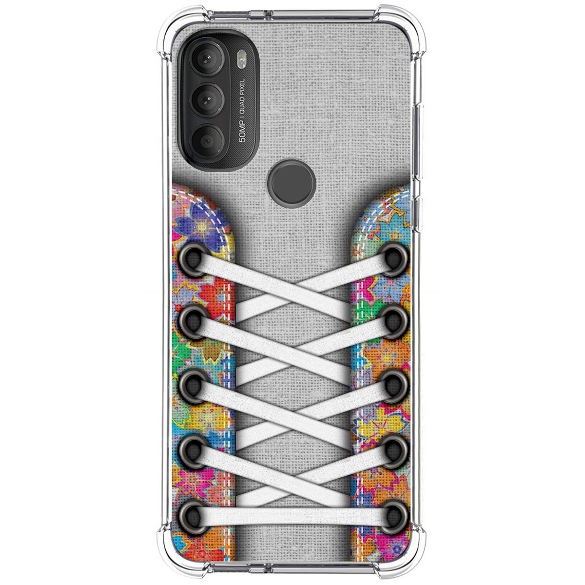 Funda Silicona Antigolpes para Motorola Moto G71 5G diseño Zapatillas 04 Dibujos