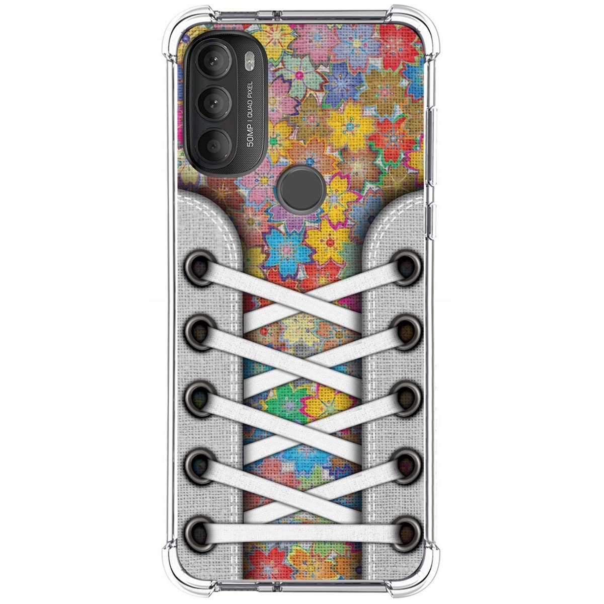 Funda Silicona Antigolpes para Motorola Moto G71 5G diseño Zapatillas 05 Dibujos