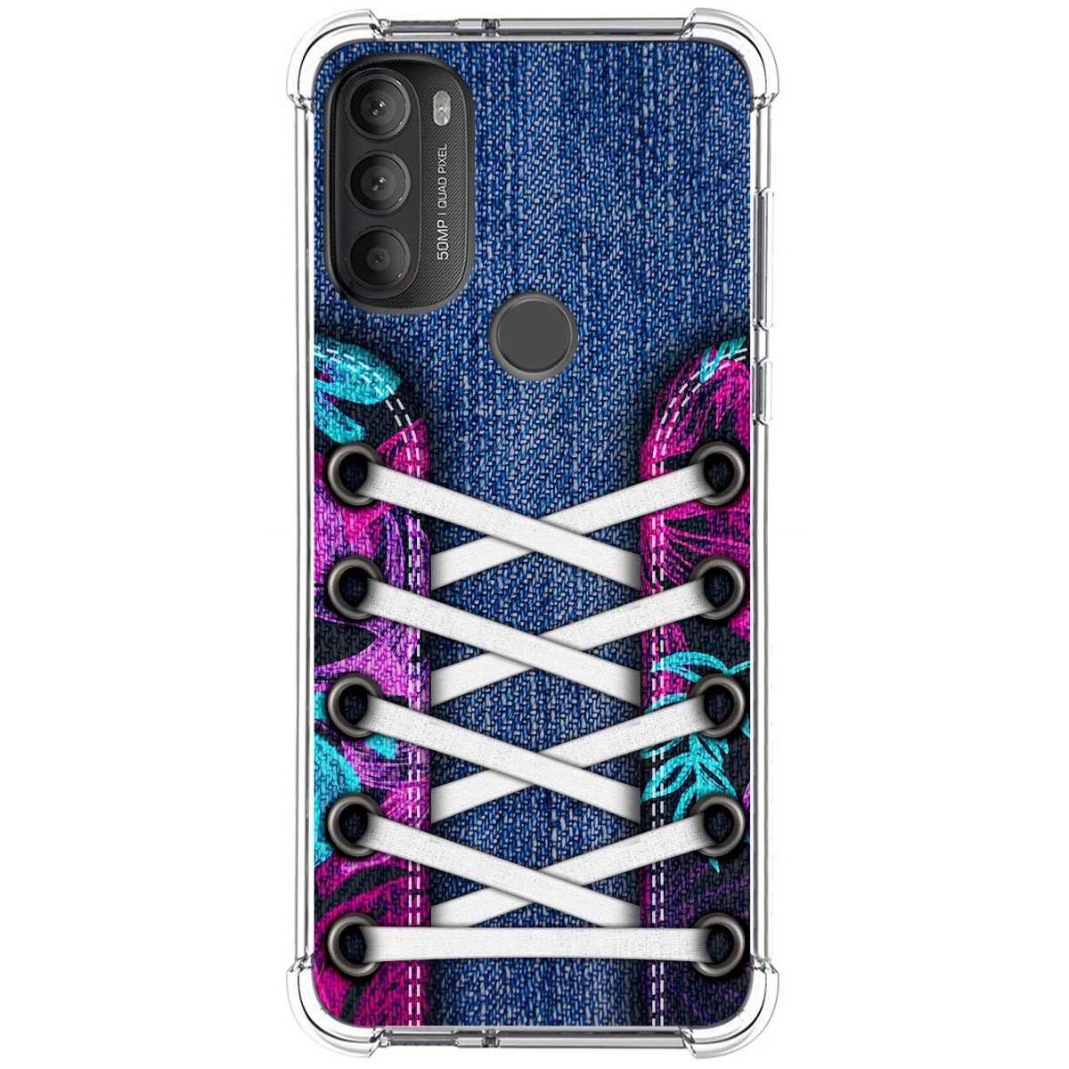Funda Silicona Antigolpes para Motorola Moto G71 5G diseño Zapatillas 06 Dibujos