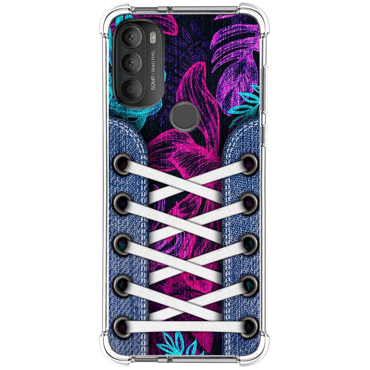 Funda Silicona Antigolpes para Motorola Moto G71 5G diseño Zapatillas 07 Dibujos