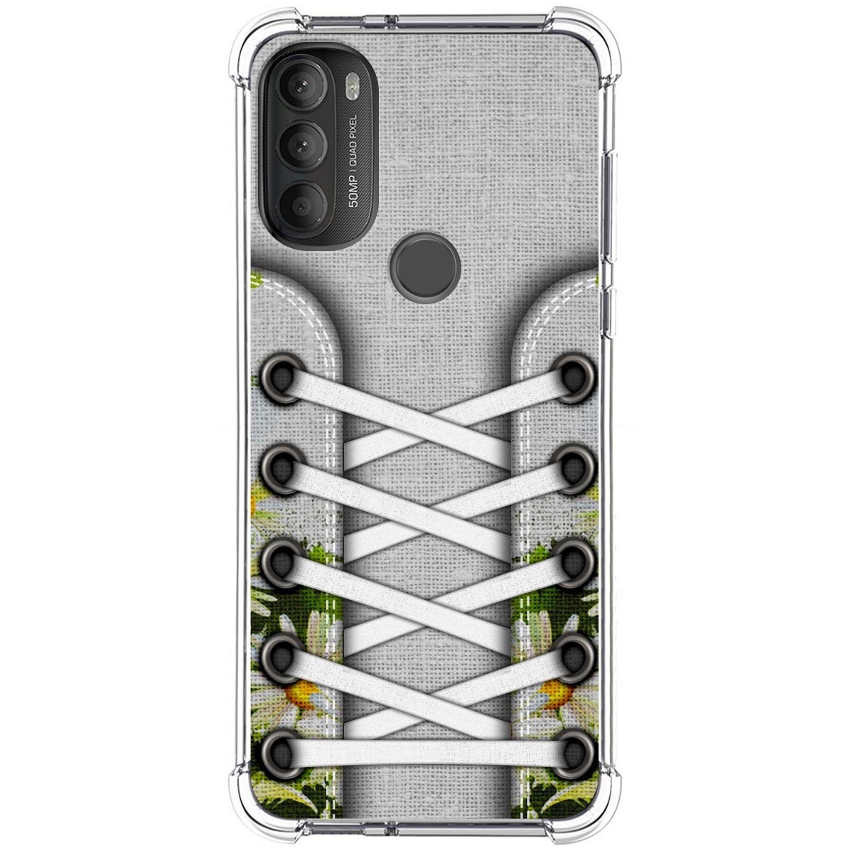 Funda Silicona Antigolpes para Motorola Moto G71 5G diseño Zapatillas 08 Dibujos