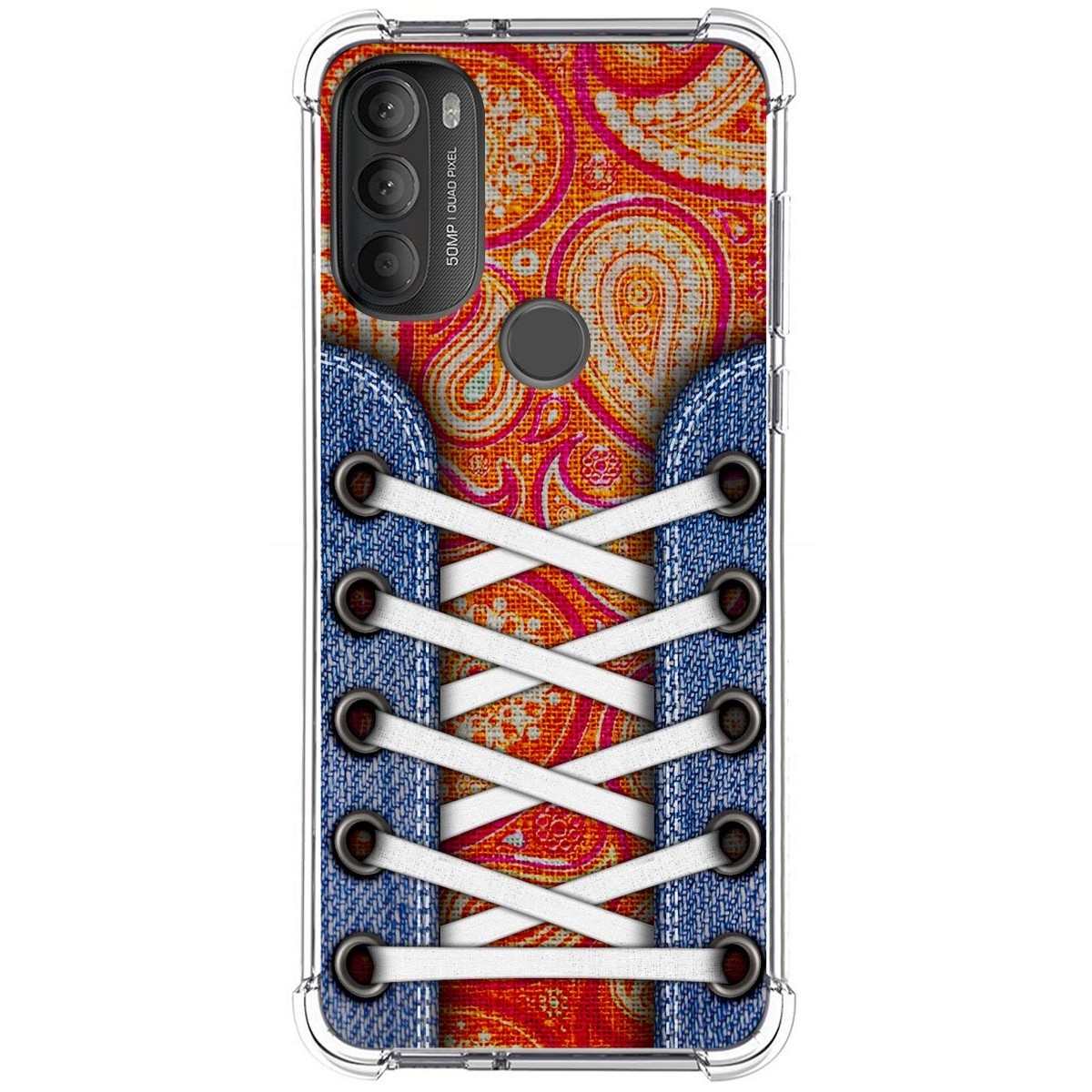 Funda Silicona Antigolpes para Motorola Moto G71 5G diseño Zapatillas 10 Dibujos