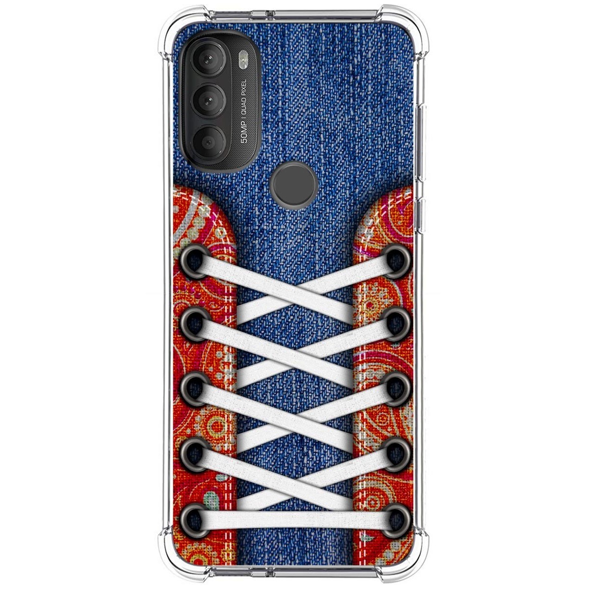 Funda Silicona Antigolpes para Motorola Moto G71 5G diseño Zapatillas 11 Dibujos