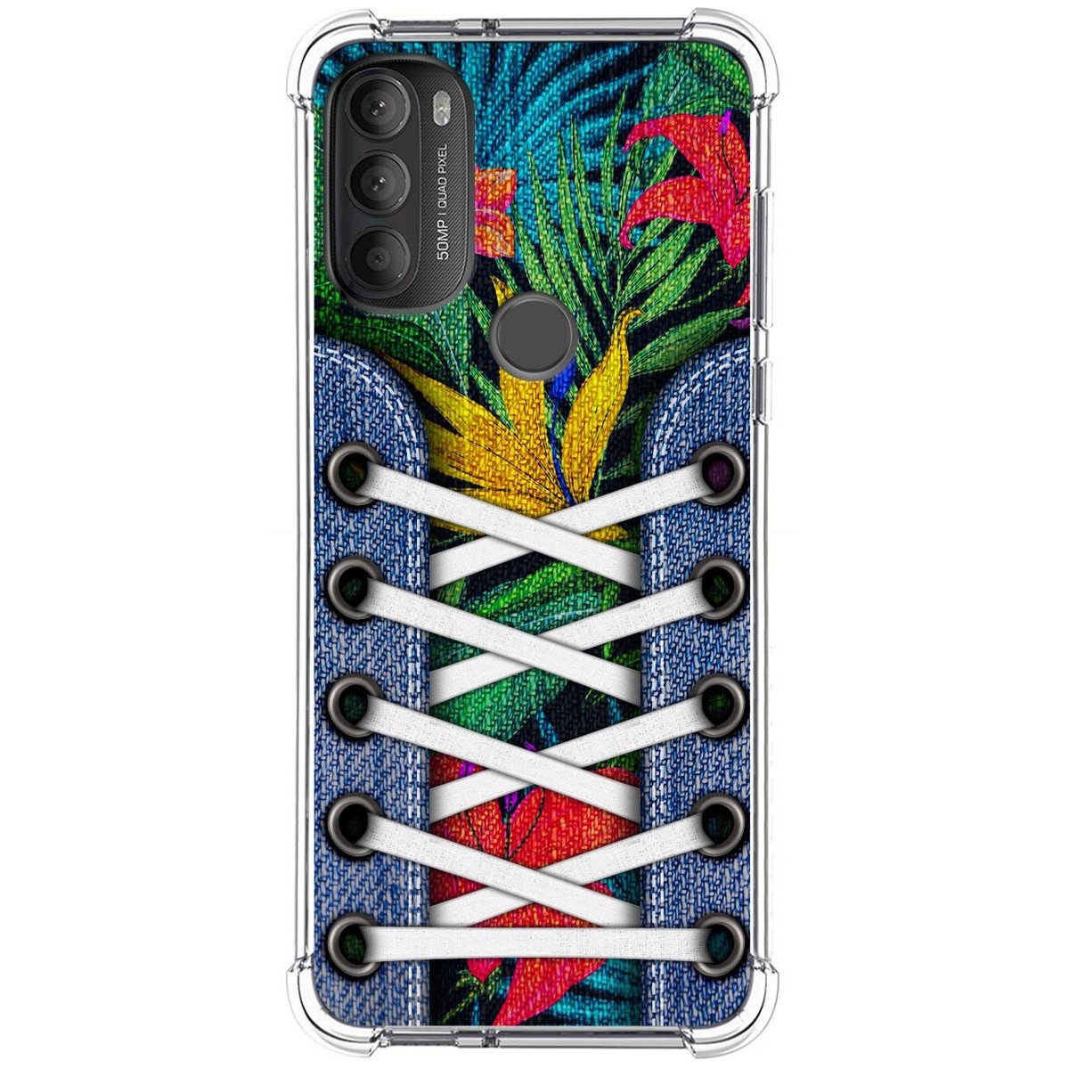 Funda Silicona Antigolpes para Motorola Moto G71 5G diseño Zapatillas 12 Dibujos