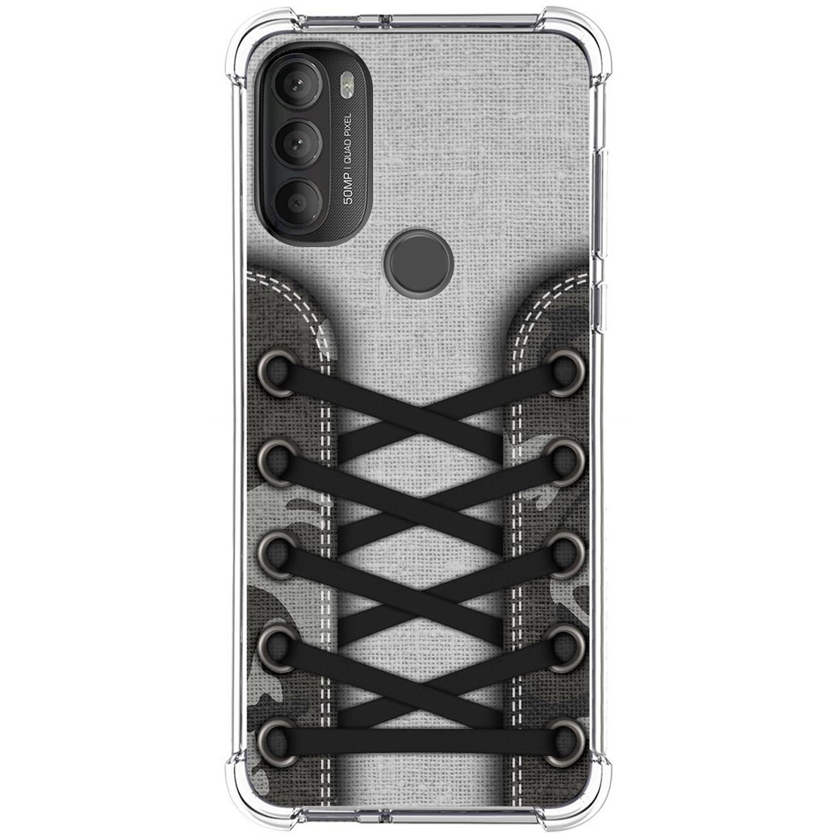 Funda Silicona Antigolpes para Motorola Moto G71 5G diseño Zapatillas 16 Dibujos