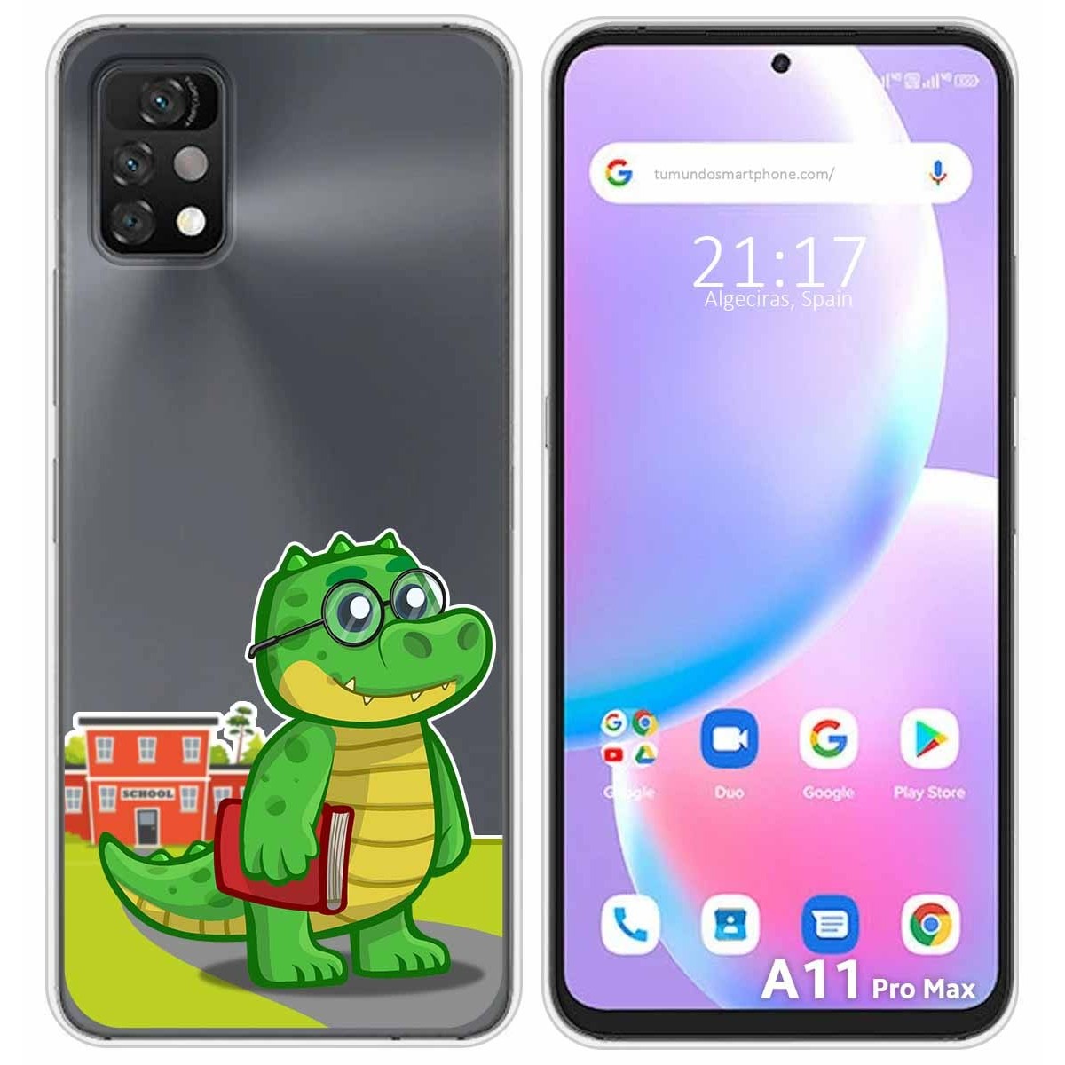 Funda Silicona Transparente para Umidigi A11 Pro Max diseño Coco Dibujos