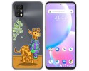 Funda Silicona Transparente para Umidigi A11 Pro Max diseño Jirafa Dibujos