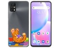 Funda Silicona Transparente para Umidigi A11 Pro Max diseño Leopardo Dibujos