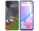 Funda Silicona Transparente para Umidigi A11 Pro Max diseño Panda Dibujos