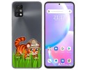 Funda Silicona Transparente para Umidigi A11 Pro Max diseño Tigre Dibujos