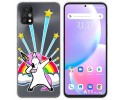 Funda Silicona Transparente para Umidigi A11 Pro Max diseño Unicornio Dibujos
