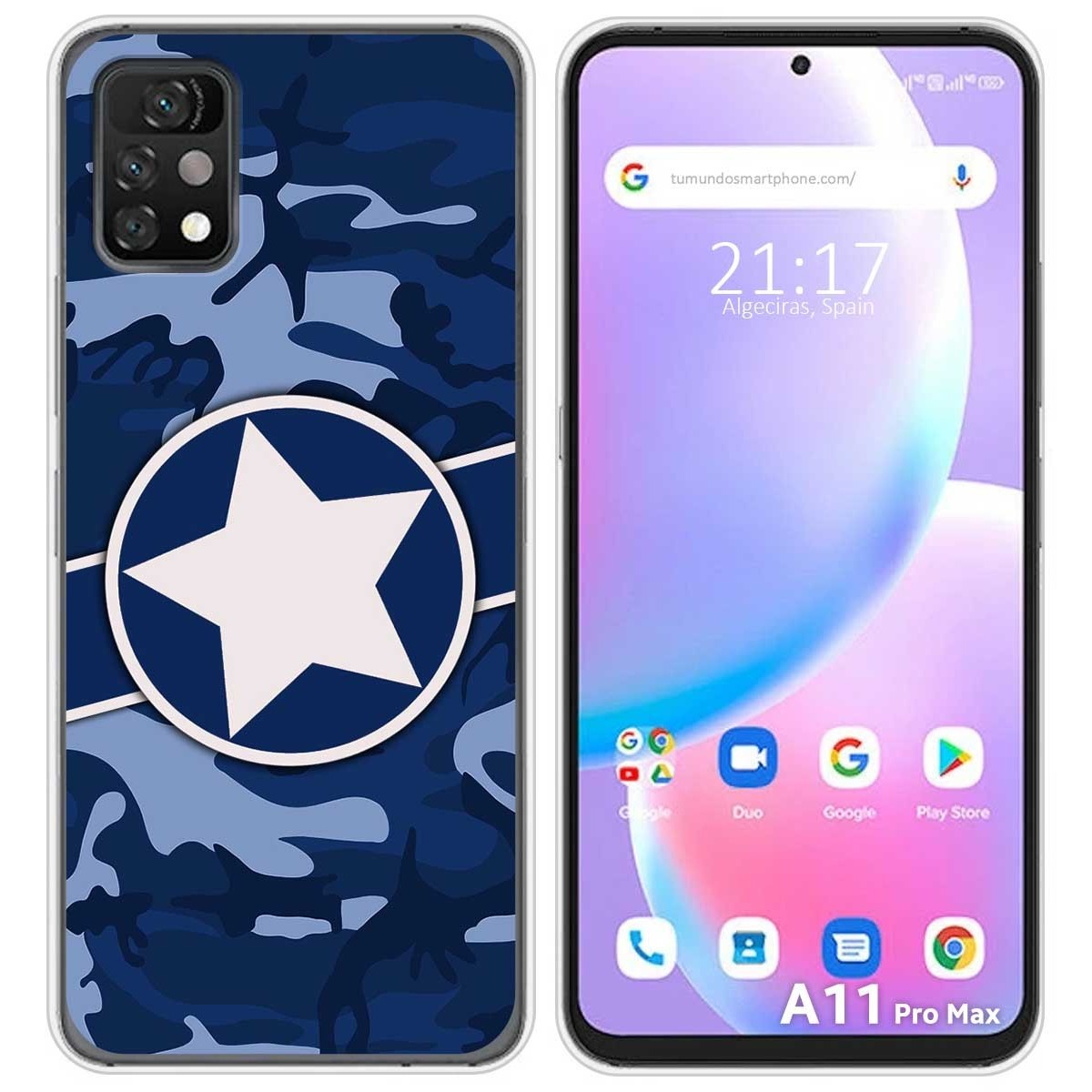 Funda Silicona para Umidigi A11 Pro Max diseño Camuflaje 03 Dibujos