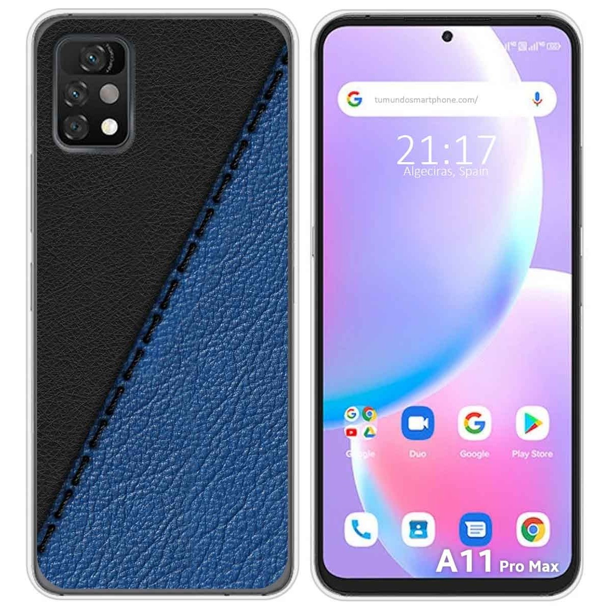 Funda Silicona para Umidigi A11 Pro Max diseño Cuero 02 Dibujos