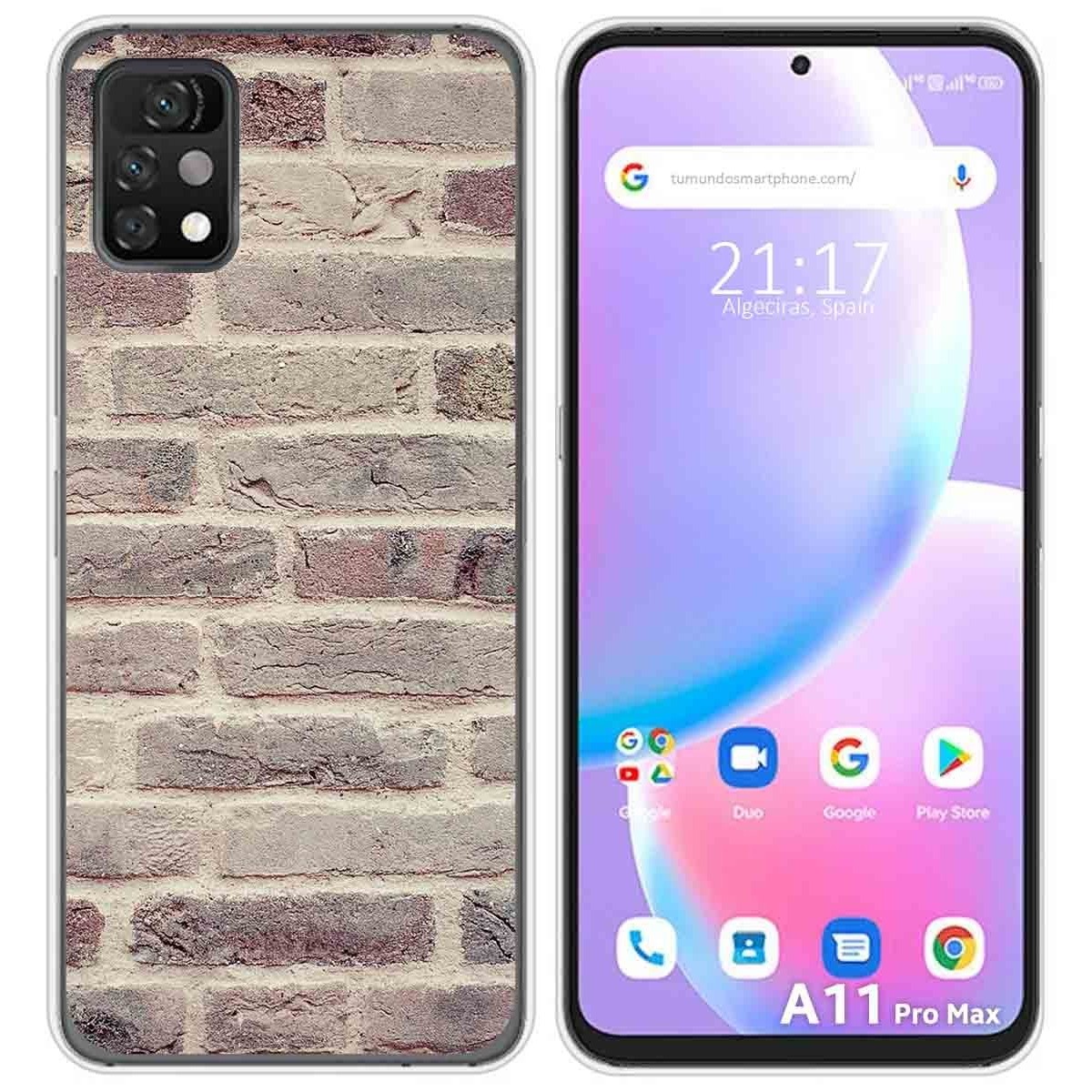 Funda Silicona para Umidigi A11 Pro Max diseño Ladrillo 01 Dibujos