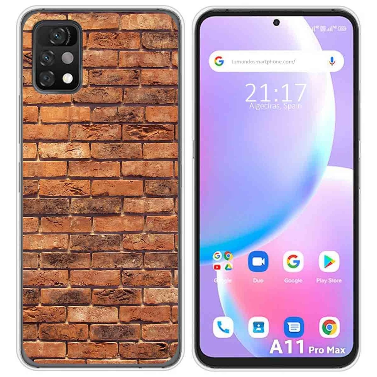 Funda Silicona para Umidigi A11 Pro Max diseño Ladrillo 04 Dibujos