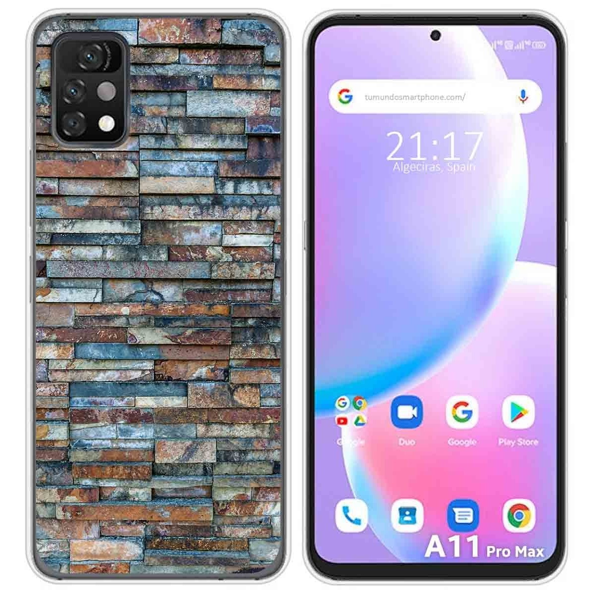 Funda Silicona para Umidigi A11 Pro Max diseño Ladrillo 05 Dibujos