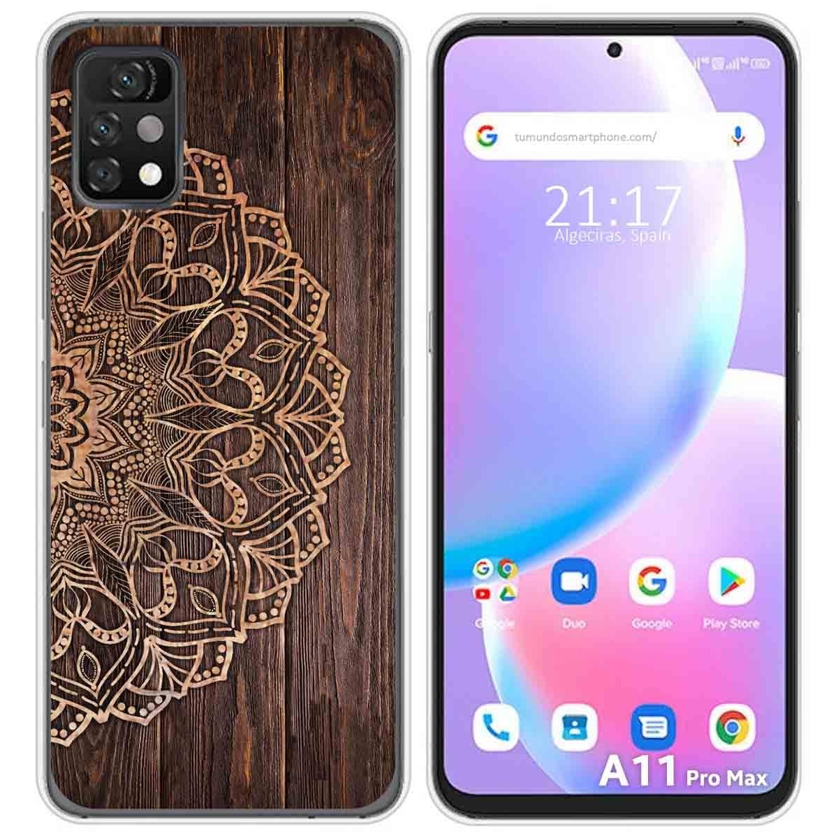 Funda Silicona para Umidigi A11 Pro Max diseño Madera 06 Dibujos
