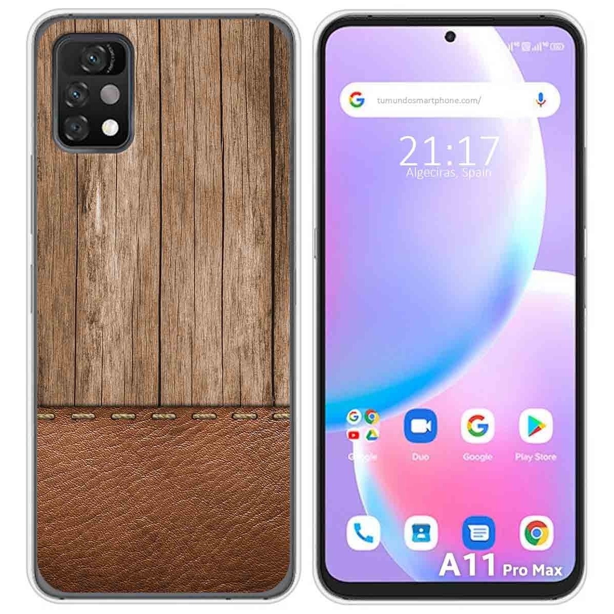 Funda Silicona para Umidigi A11 Pro Max diseño Madera 09 Dibujos