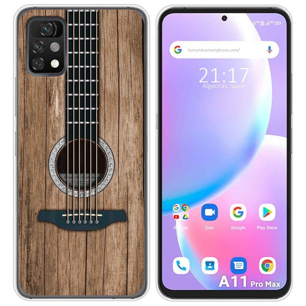Funda Silicona para Umidigi A11 Pro Max diseño Madera 11 Dibujos