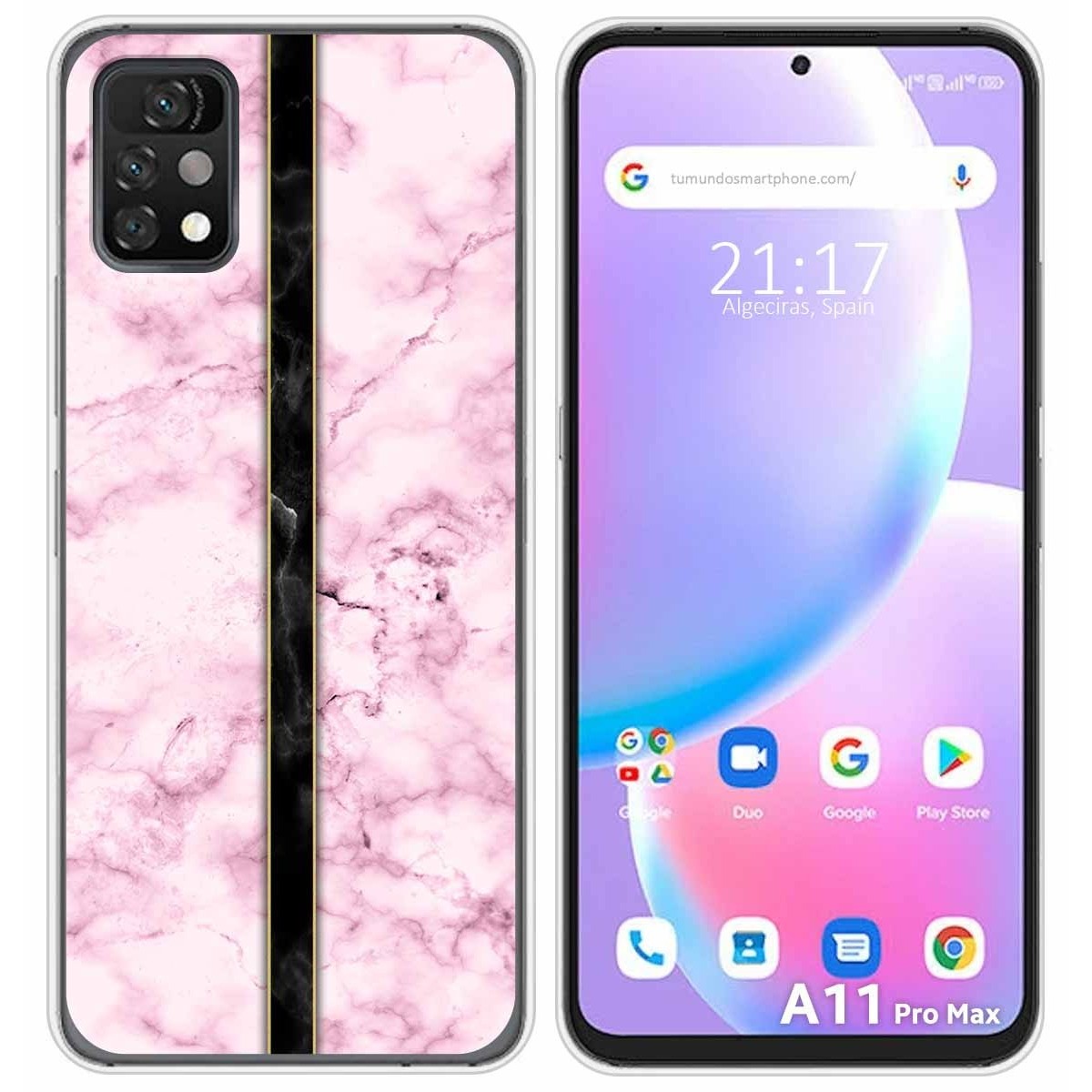 Funda Silicona para Umidigi A11 Pro Max diseño Mármol 04 Dibujos