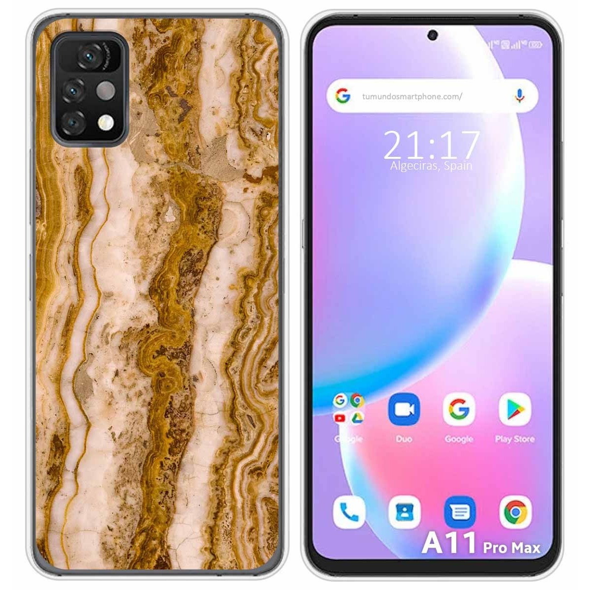 Funda Silicona para Umidigi A11 Pro Max diseño Mármol 10 Dibujos