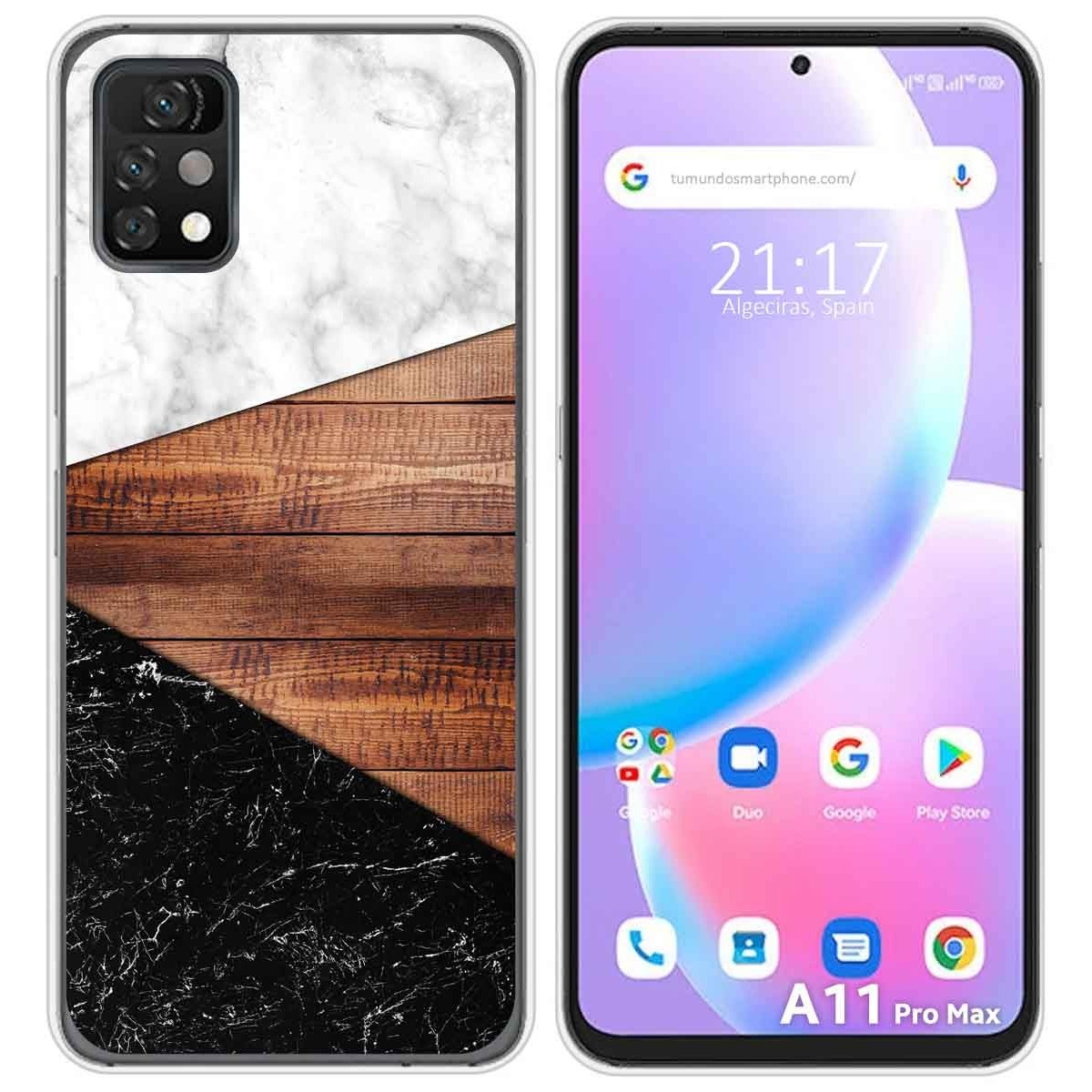 Funda Silicona para Umidigi A11 Pro Max diseño Mármol 11 Dibujos