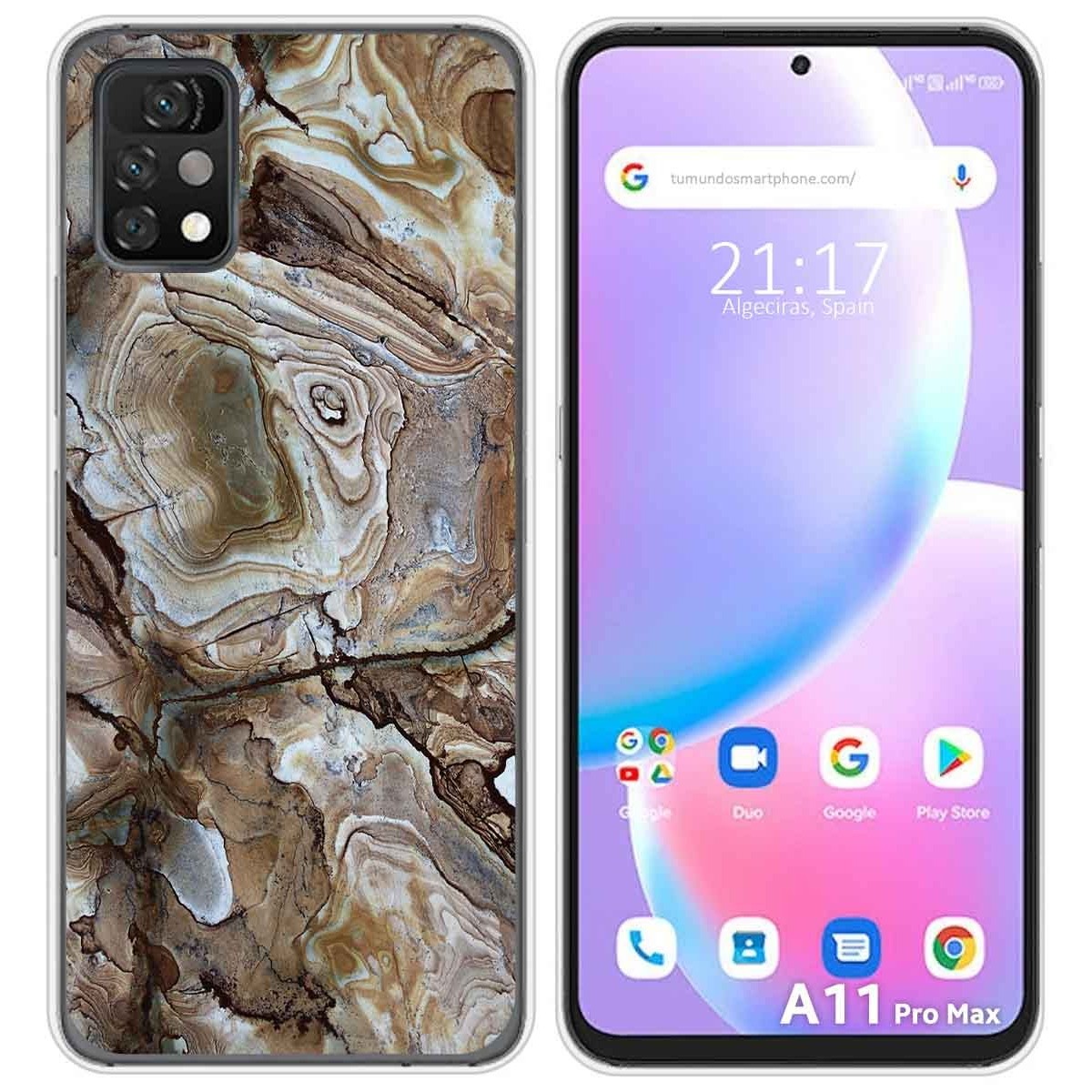 Funda Silicona para Umidigi A11 Pro Max diseño Mármol 14 Dibujos