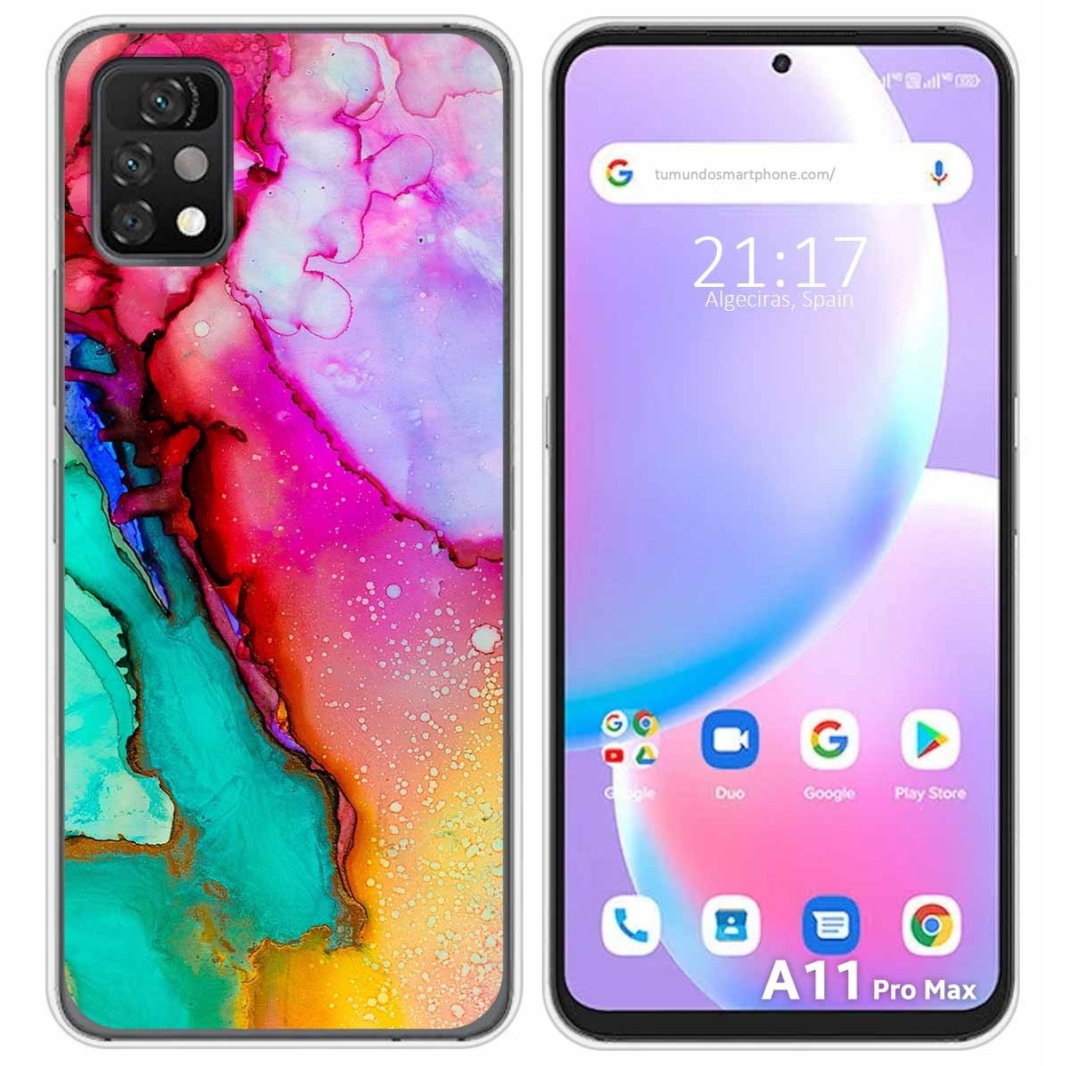 Funda Silicona para Umidigi A11 Pro Max diseño Mármol 15 Dibujos