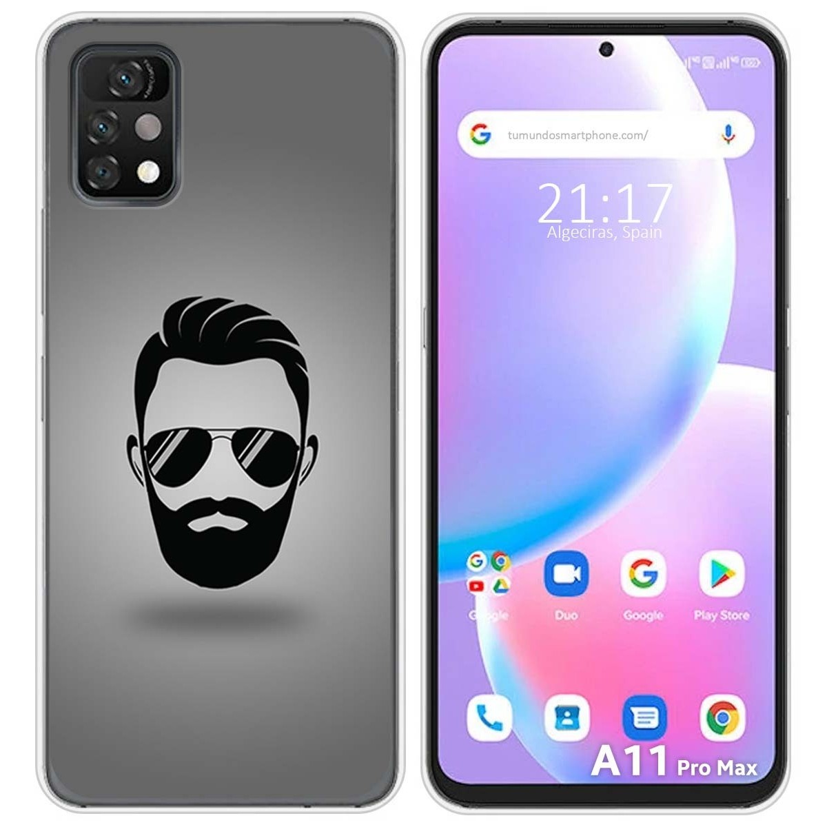Funda Silicona para Umidigi A11 Pro Max diseño Barba Dibujos
