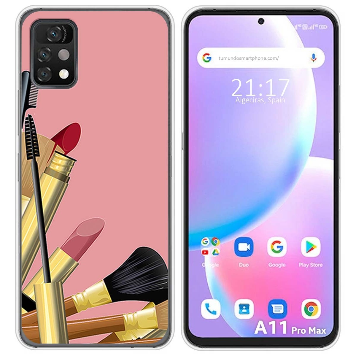 Funda Silicona para Umidigi A11 Pro Max diseño Brochas Dibujos