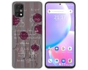 Funda Silicona para Umidigi A11 Pro Max diseño Flores Vintage Dibujos