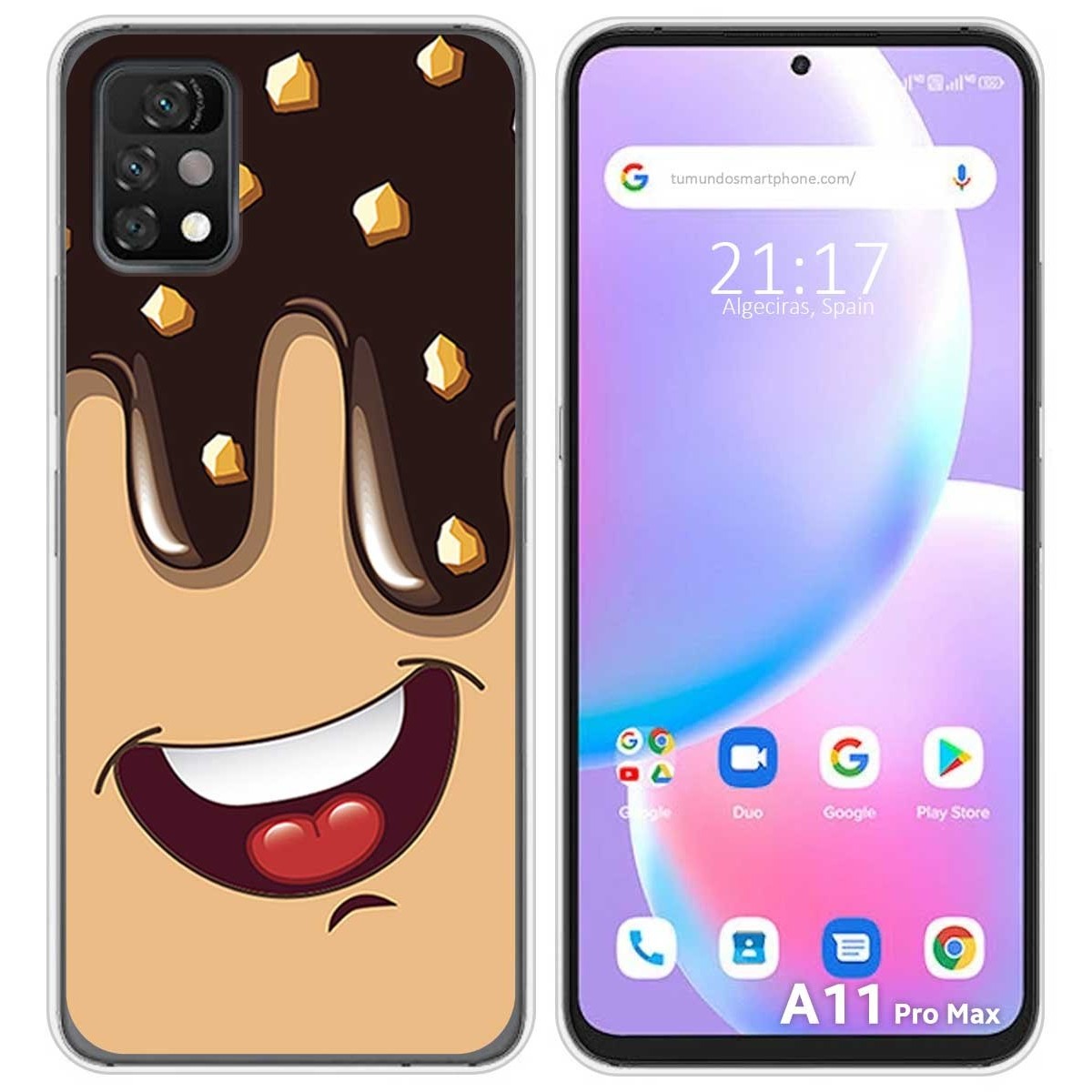Funda Silicona para Umidigi A11 Pro Max diseño Helado Chocolate Dibujos