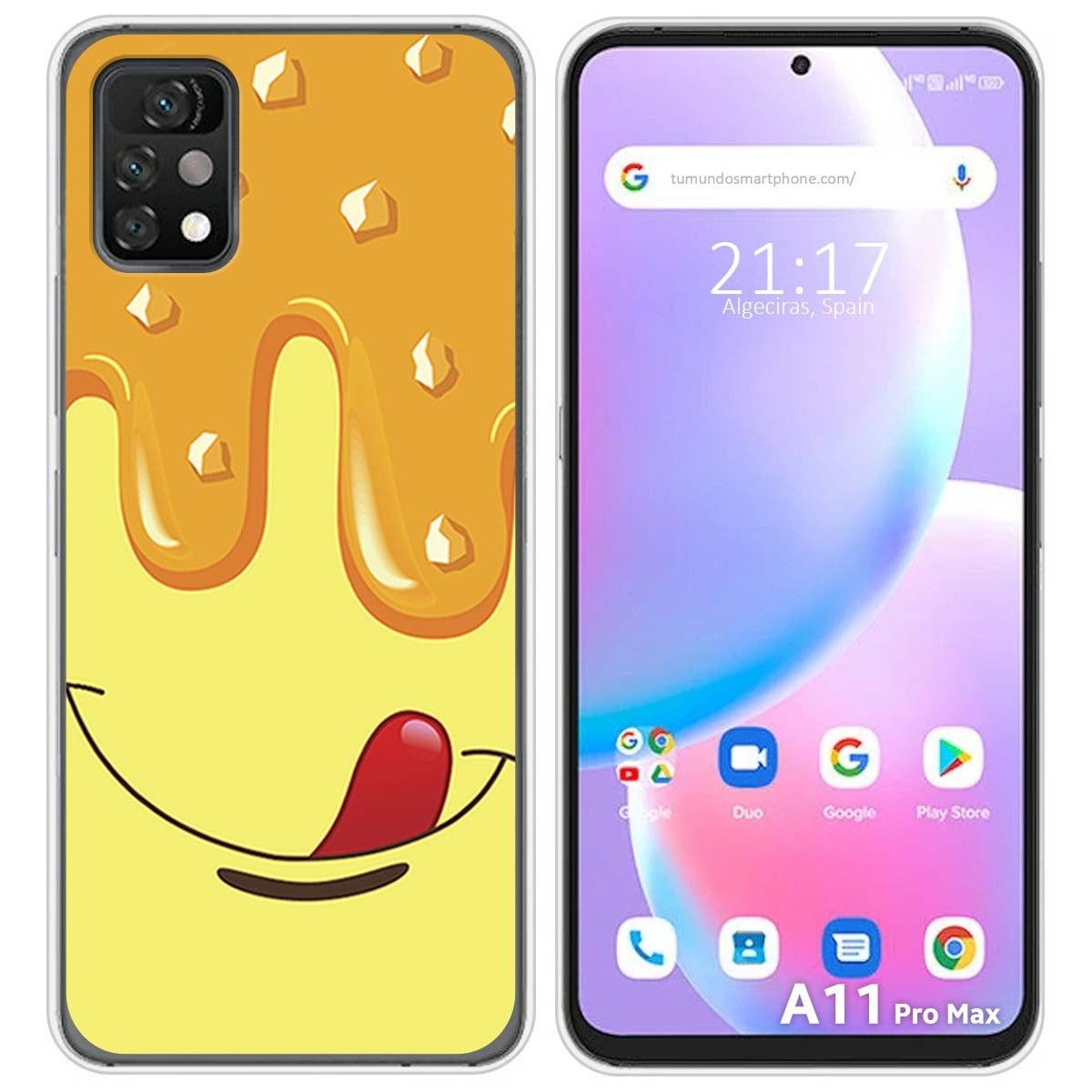 Funda Silicona para Umidigi A11 Pro Max diseño Helado Vainilla Dibujos