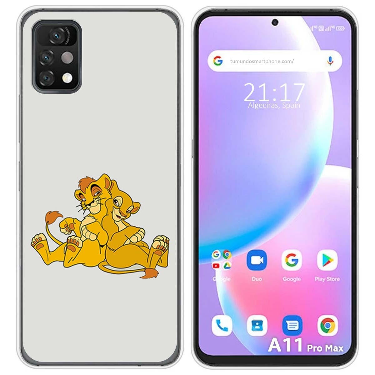 Funda Silicona para Umidigi A11 Pro Max diseño Leones Dibujos