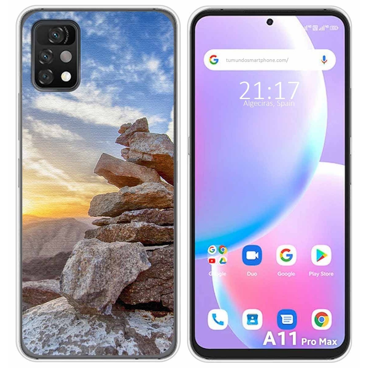 Funda Silicona para Umidigi A11 Pro Max diseño Sunset Dibujos