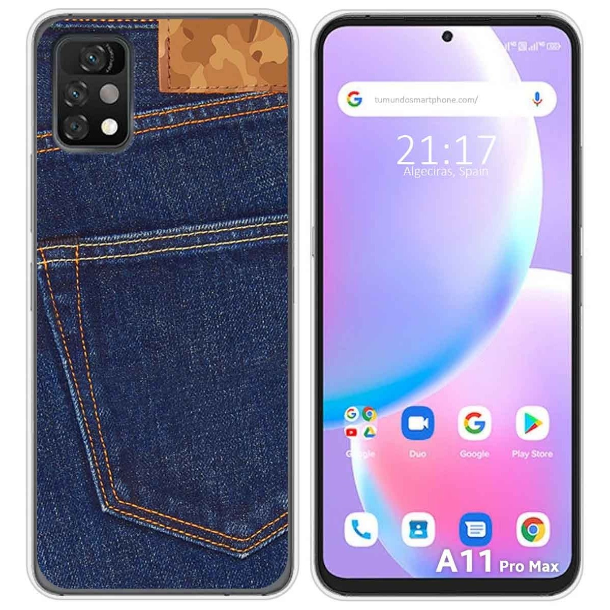 Funda Silicona para Umidigi A11 Pro Max diseño Vaquero Dibujos