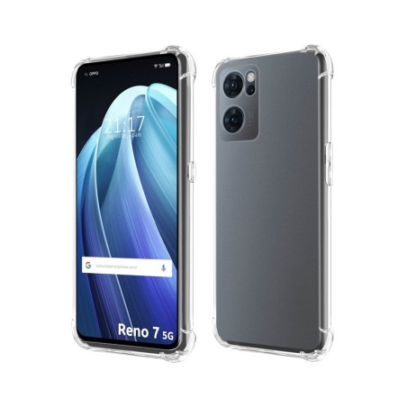 Funda Silicona Antigolpes Transparente para Oppo Reno 7 5G