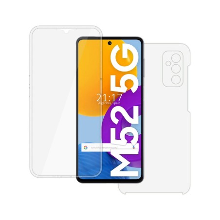 Funda Doble Transparente Pc + Tpu Full Body 360 para Samsung Galaxy M52 5G