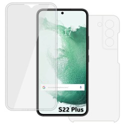 Funda Doble Transparente Pc + Tpu Full Body 360 para Samsung Galaxy S22 Plus 5G 2