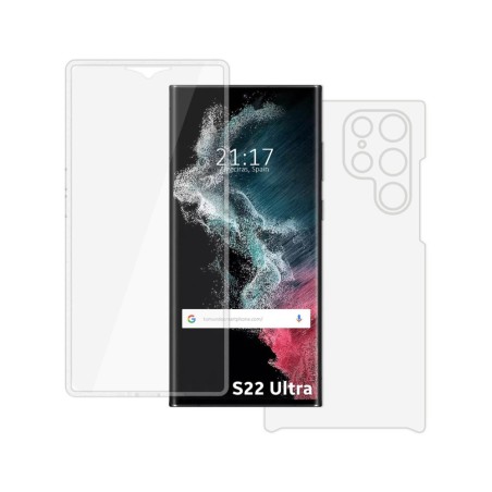 Funda Doble Transparente Pc + Tpu Full Body 360 para Samsung Galaxy S22 Ultra 5G