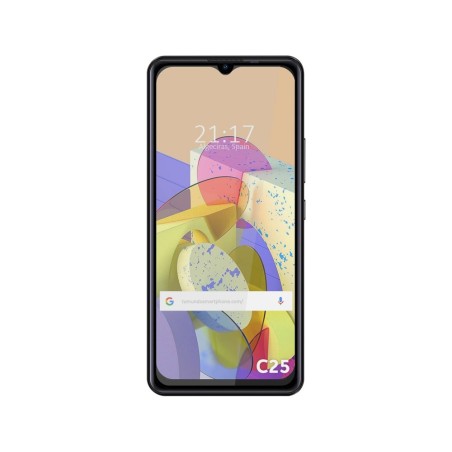 Protector Cristal Templado Completo 5D Full Glue Negro para Oukitel C25 Vidrio