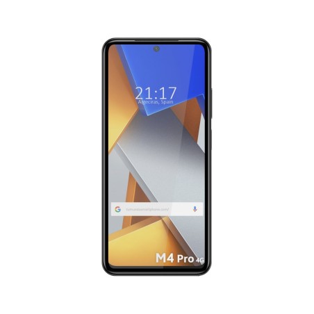 Protector Cristal Templado Completo 5D Full Glue Negro para Xiaomi POCO M4 Pro 4G Vidrio