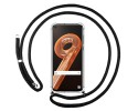 Funda Colgante Transparente para Realme 9i con Cordon Negro